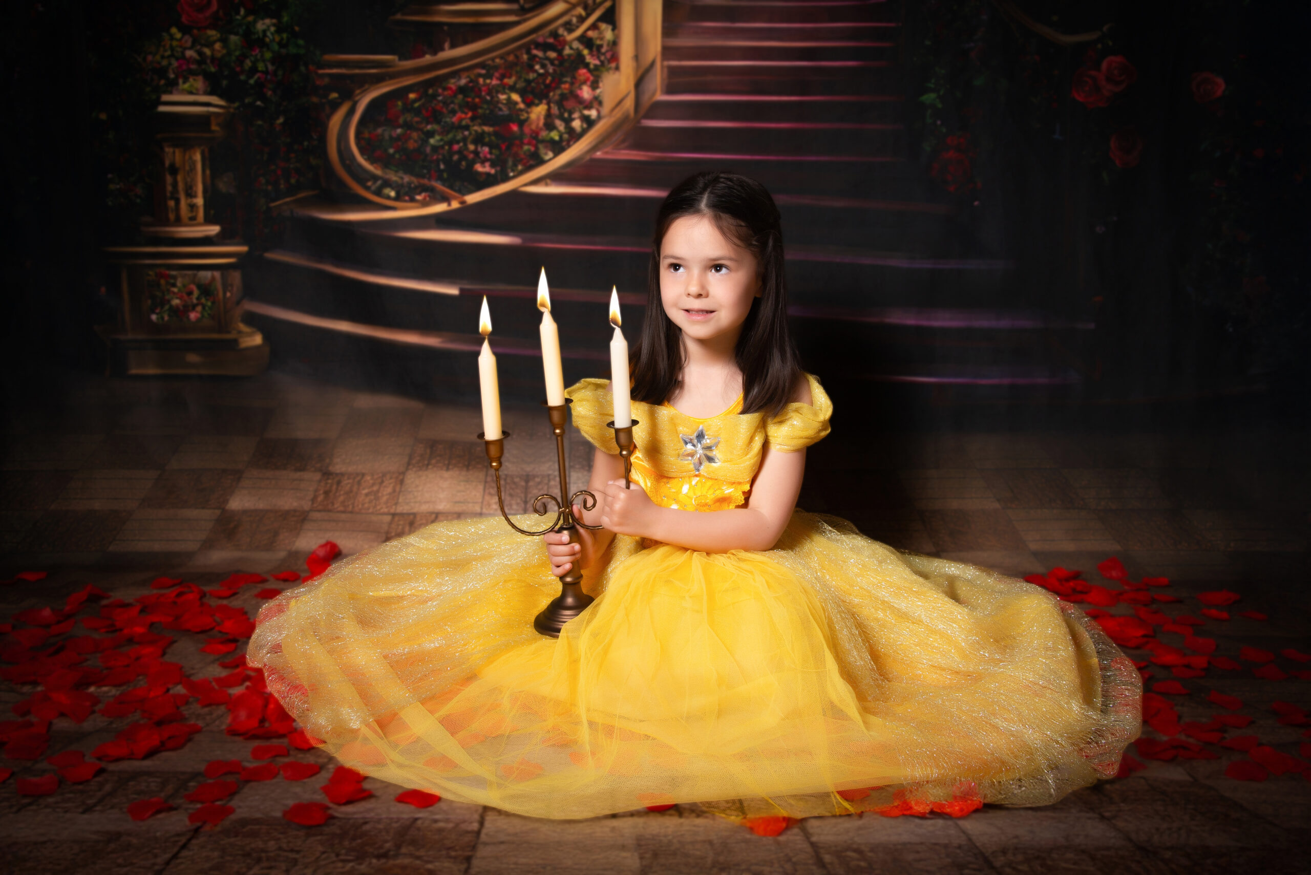 A little princess sat in her castle at imagipix photography Southampton